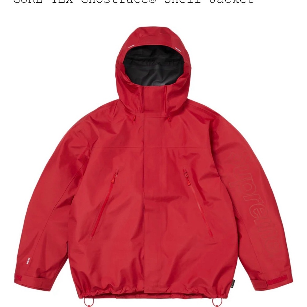 Supreme GORE-TEX Ghostface Shell Jacket Red SS26 Size Medium - Picture 2 of 3